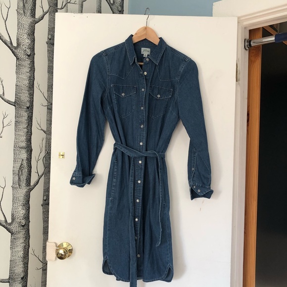 J Crew Denim Shirt Dress (loved by Meghan Markle) - Picture 3 of 6